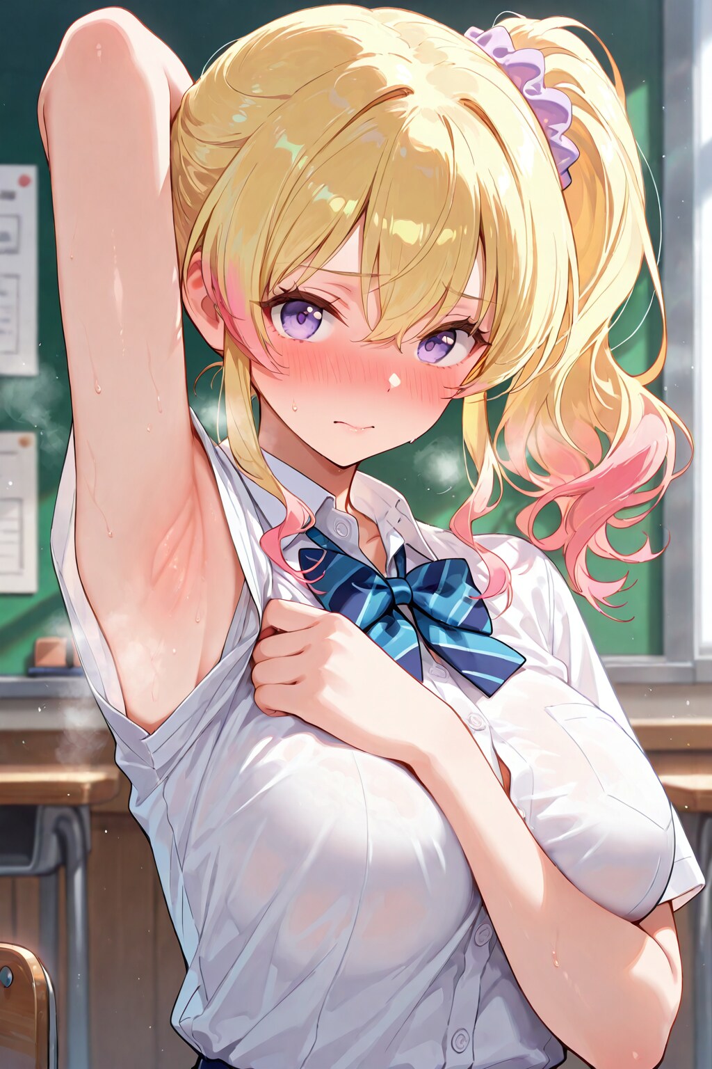 おはわき〜♪サイドポニーテールちゃん | の人気AIイラスト・グラビア