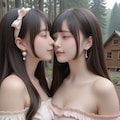 地雷系ちゃんのレズビアン031《レズビアンの森SeaArt》 3枚目