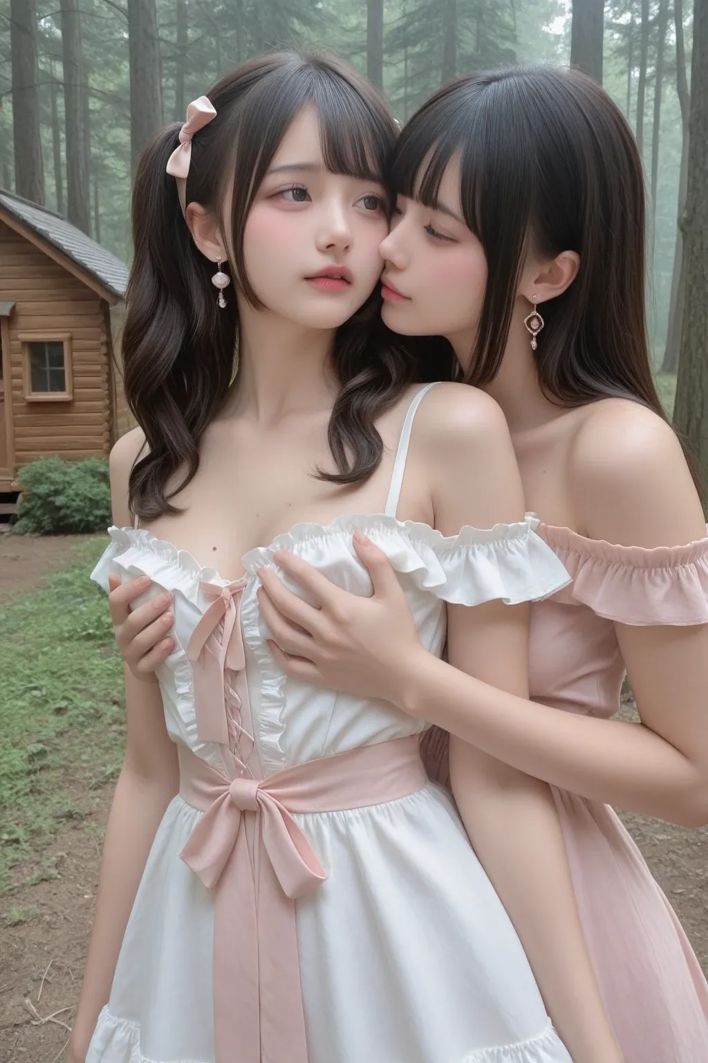 地雷系ちゃんのレズビアン031《レズビアンの森SeaArt》