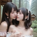 地雷系ちゃんのレズビアン031《レズビアンの森SeaArt》 6枚目