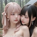 地雷系ちゃんのレズビアン031《レズビアンの森SeaArt》 12枚目
