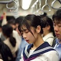 電車内でお触り会 6枚目