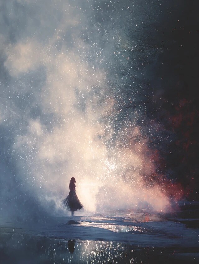 雪と灯 | の人気AIイラスト・グラビア