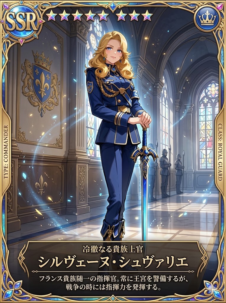 クール上官シルヴェーヌ・シュヴァリエのSSRカード