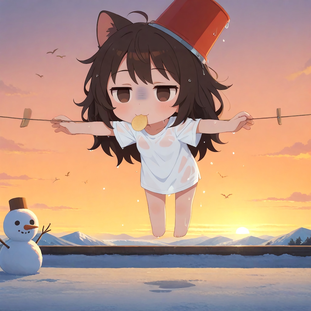 ふふ、乾くかしらね…？