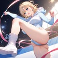 金髪ショート新体操美少女 2枚目