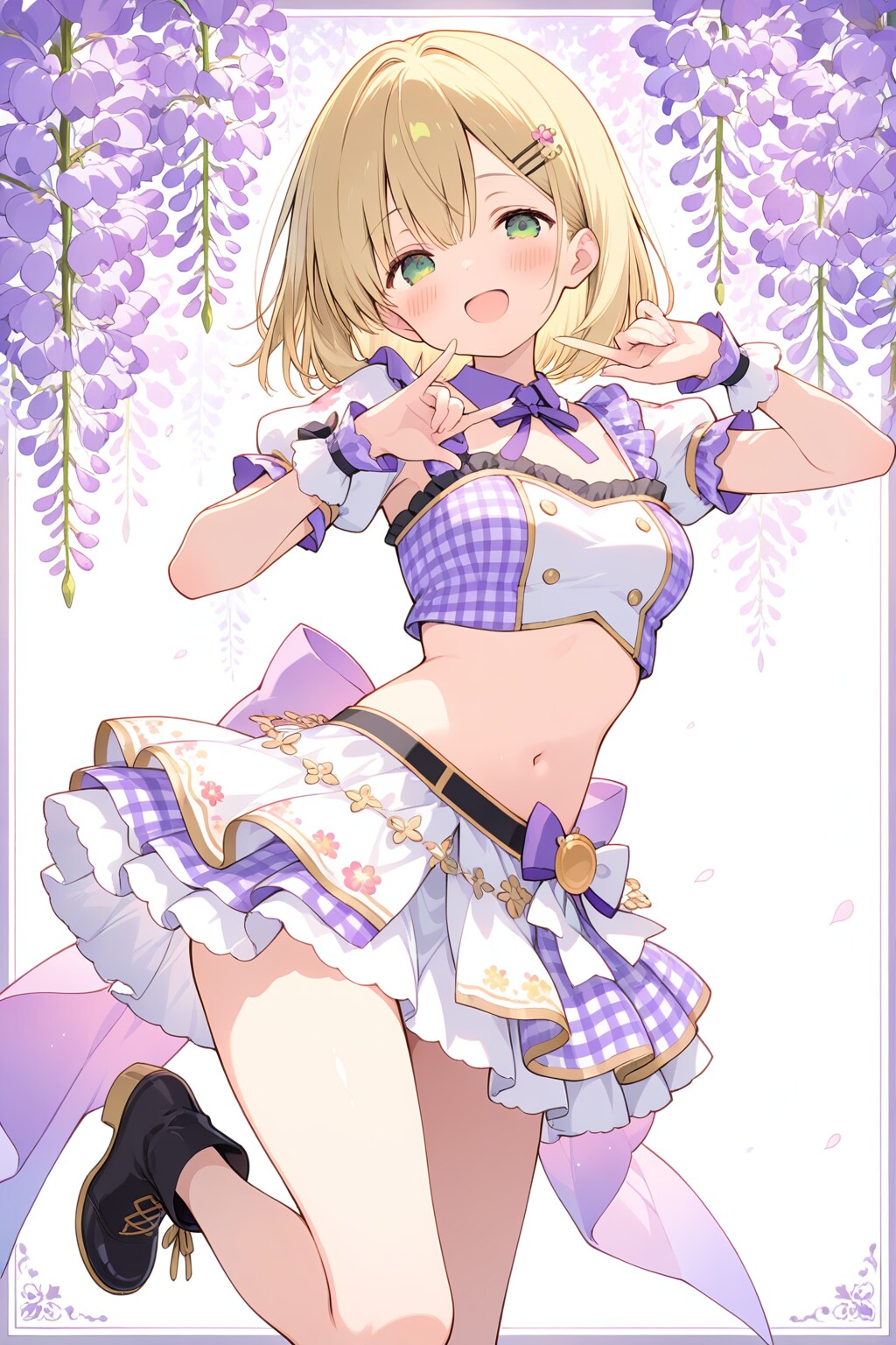 ウィステリアアイドル衣装の千鶴ちゃん