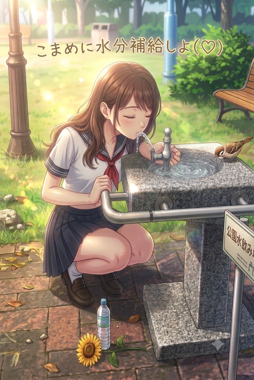 夕方も忘れずに