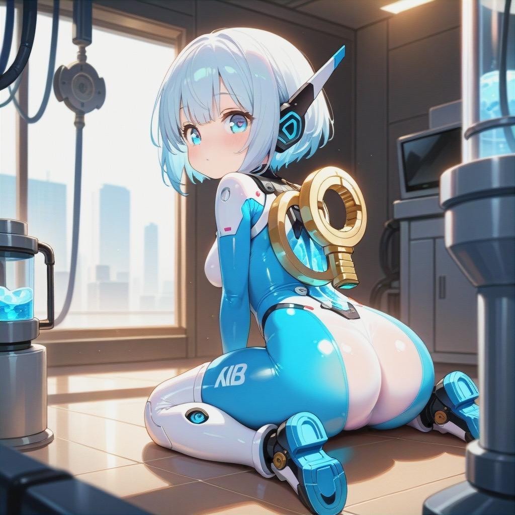 ゼンマイ式アンドロイド