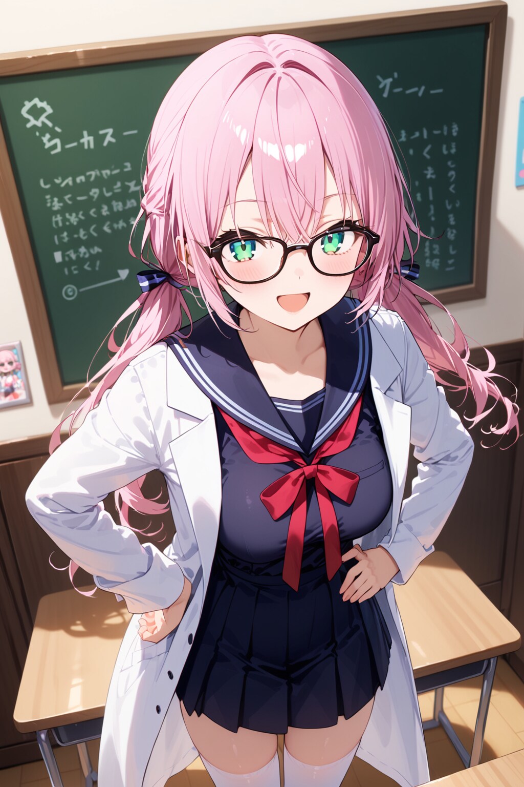 部活動中の桃花