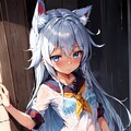 雨とセーラー服🐱 7枚目