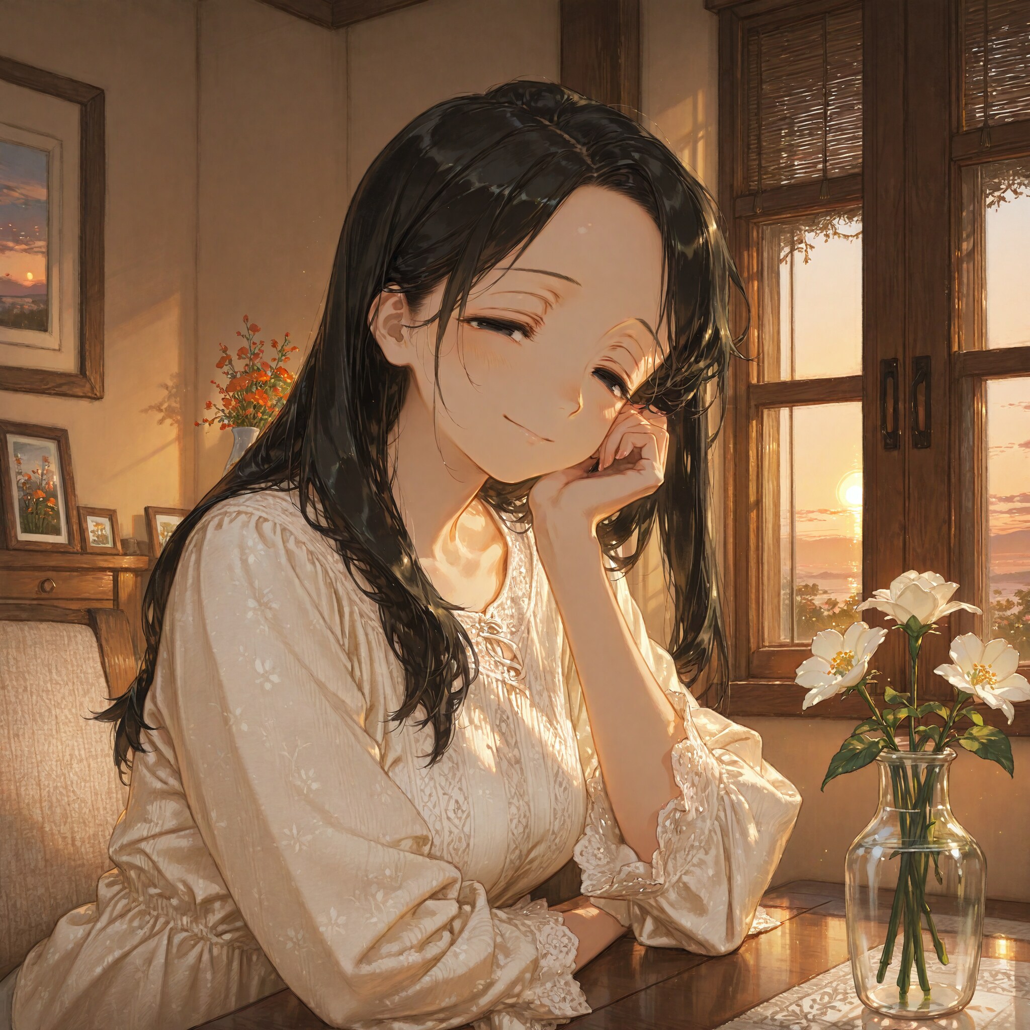 夕暮れ