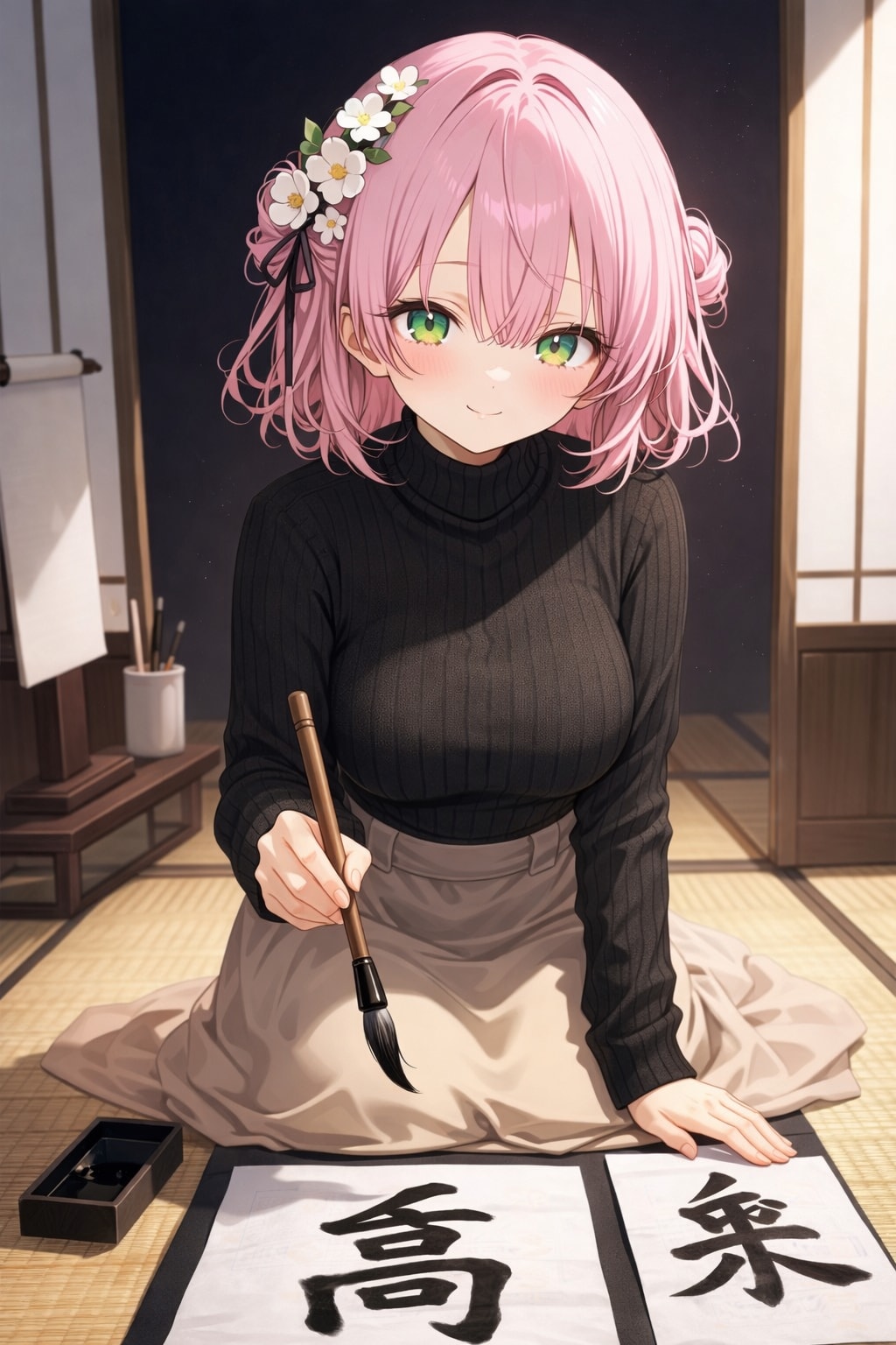李々花の書き初め | の人気AIイラスト・グラビア