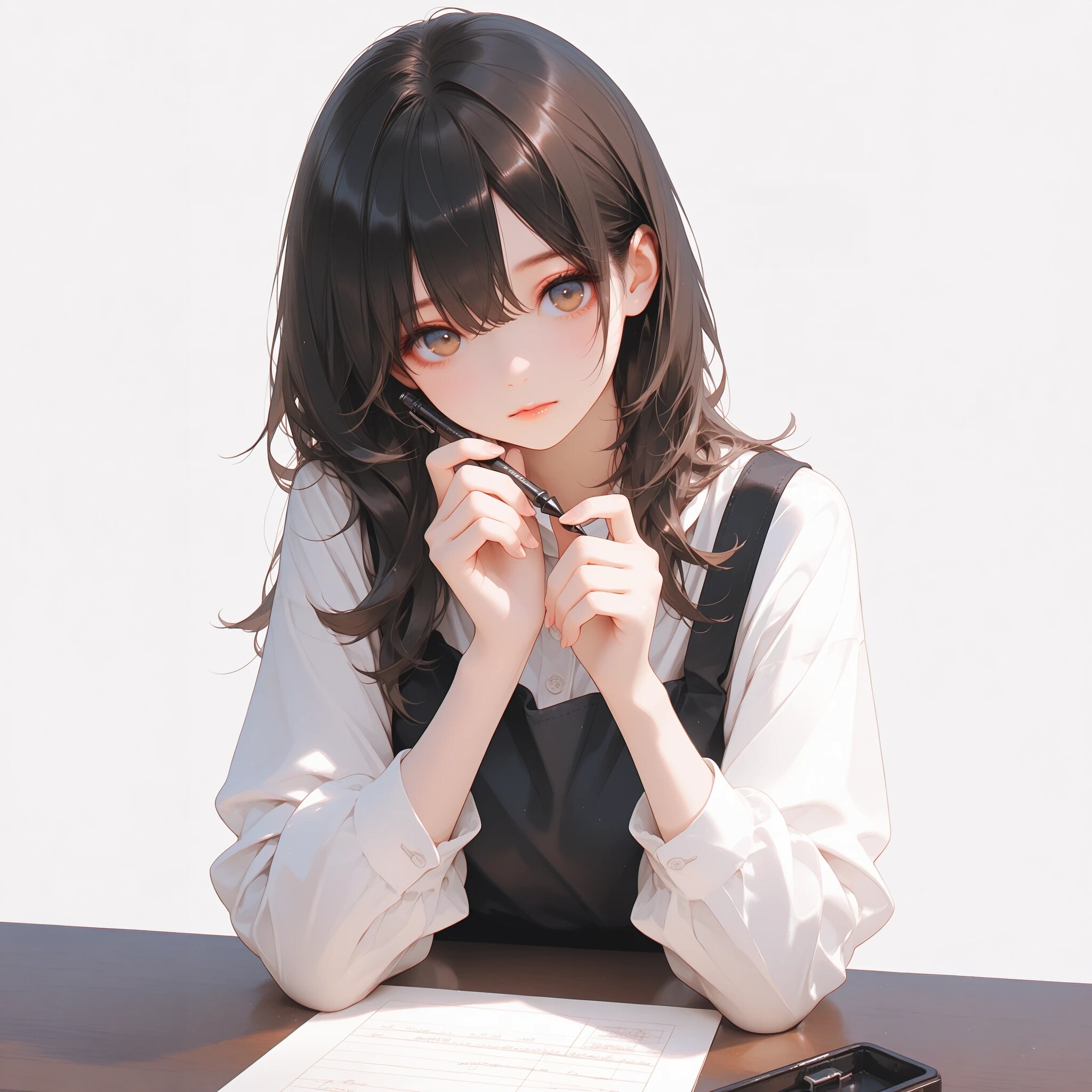 「これ書くの？」「うん、離婚届」「結婚してないよね？」 | の人気AIイラスト・グラビア