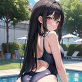 色んな女の子のスク水ふり向き 9枚目