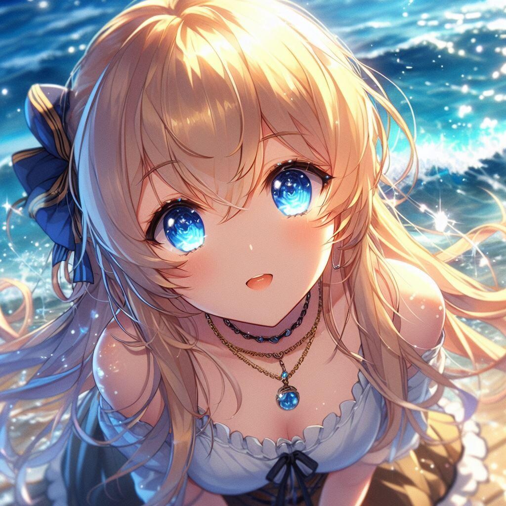 波打ち際の瞳
