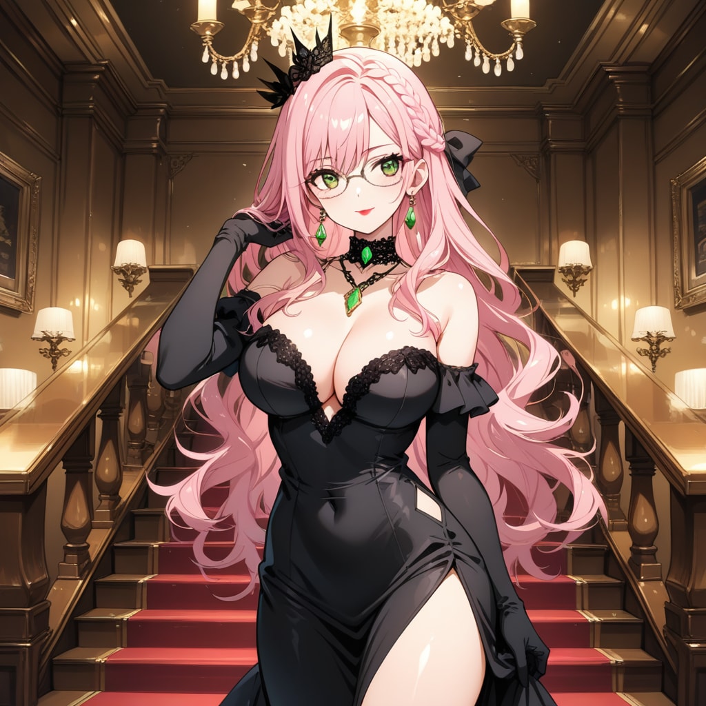 眼鏡の奥の、夜会の女王