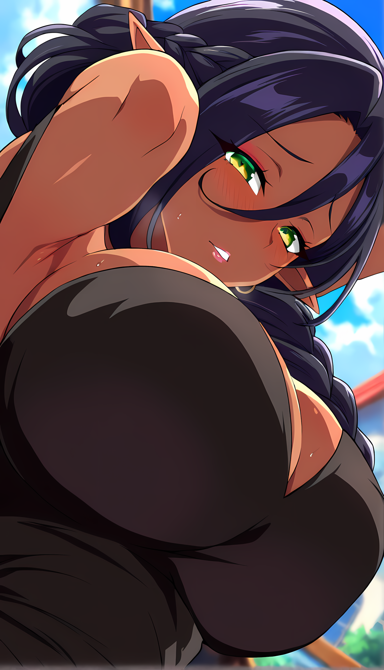 褐色ダークエルフさん