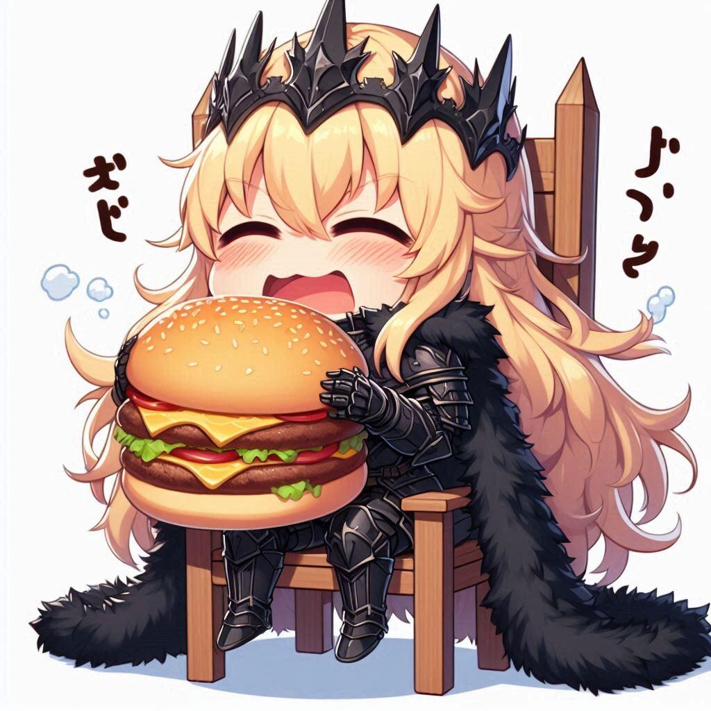 巨大バーガーもぐもぐエリザベス