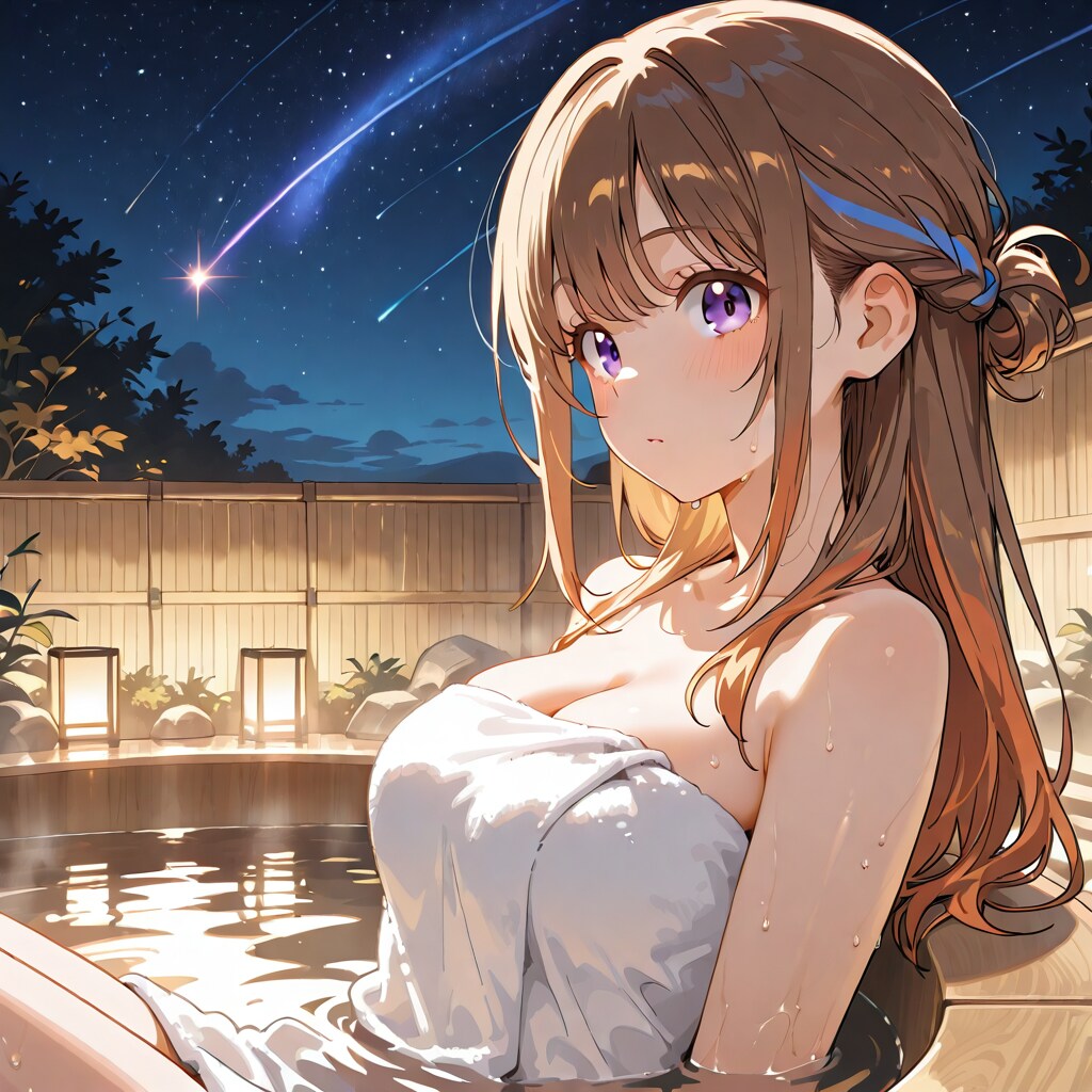 夜の露天風呂①