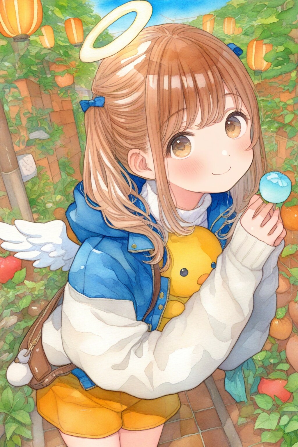 お庭の天使ちゃん