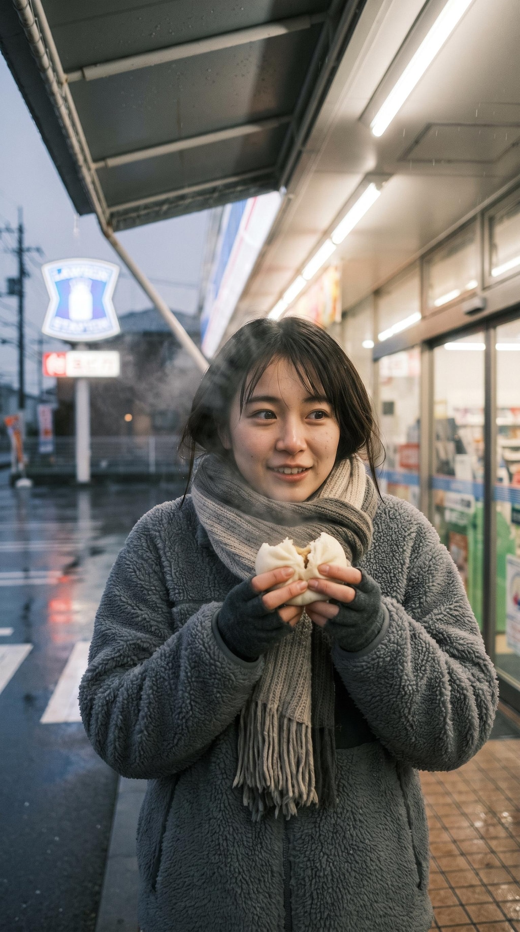 Warm Buns on a Snowy Evening