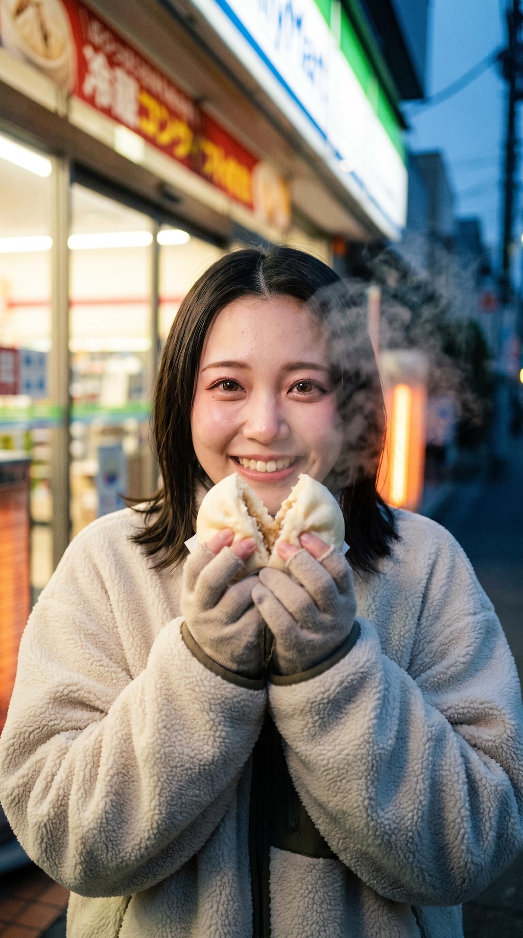 Warm Buns on a Snowy Evening