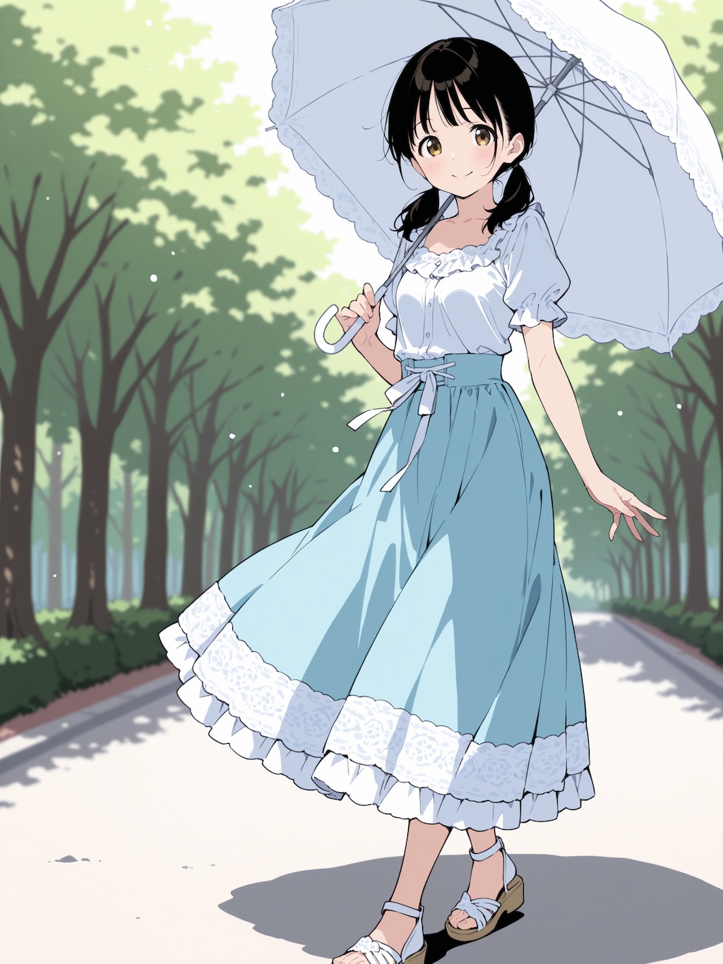 お散歩、亜里沙ちゃん