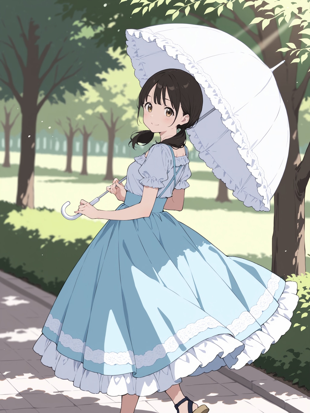 お散歩、亜里沙ちゃん