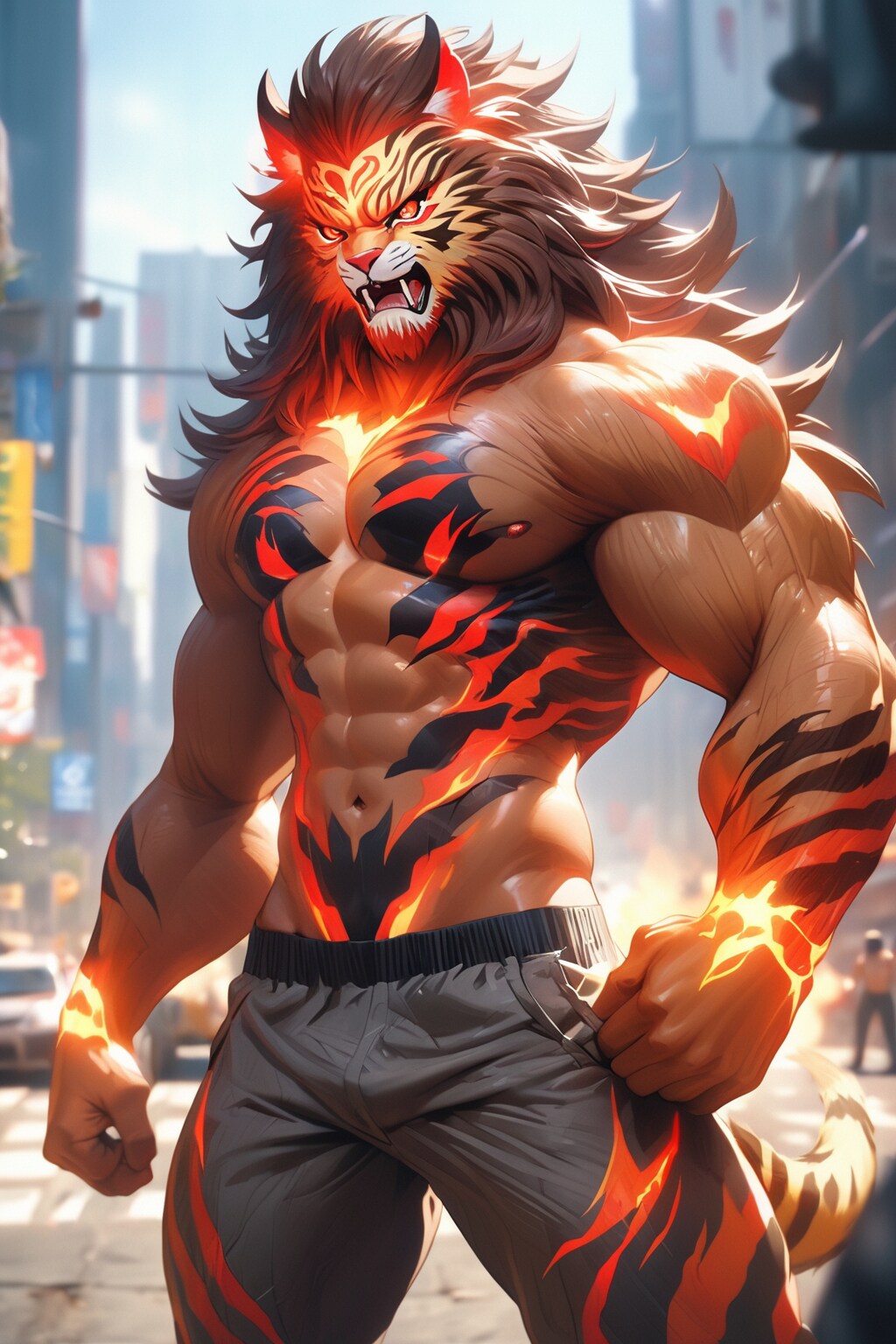 虎の獣人🐯 | の人気AIイラスト・グラビア