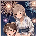 花火と浴衣 3枚目