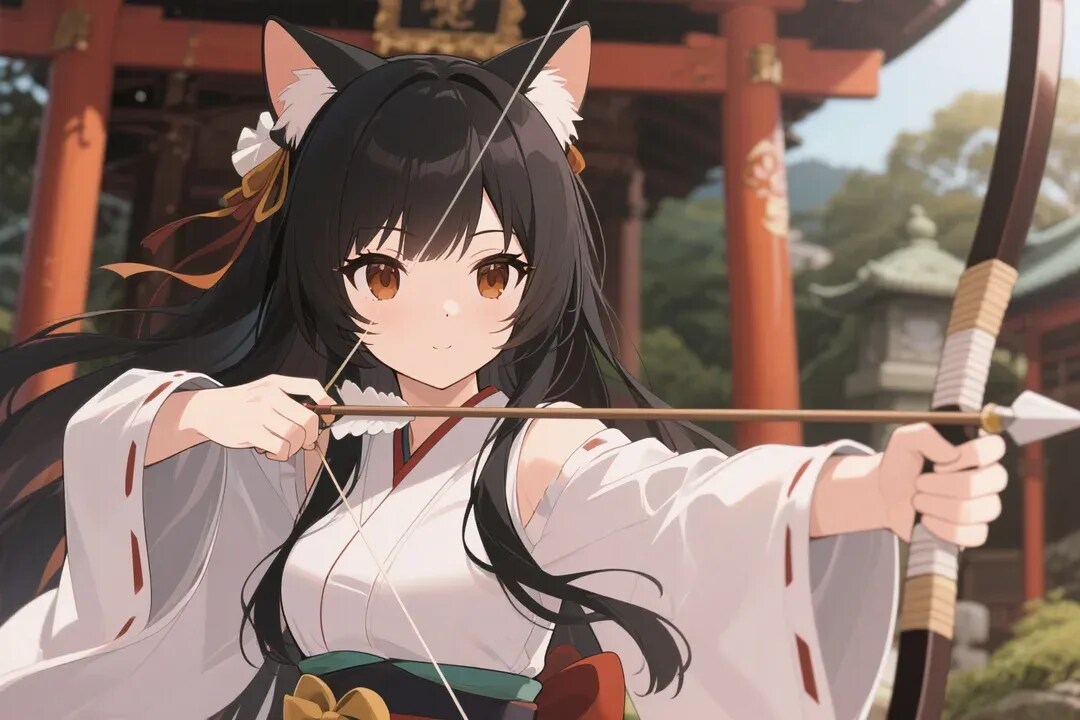 弓使いさくらちゃん | の人気AIイラスト・グラビア