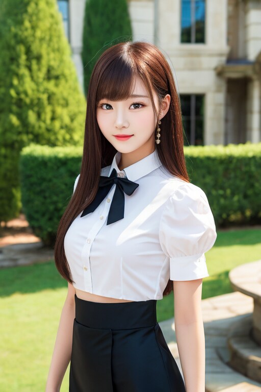 リアルかっこかわいいパフ袖好きのタキシード美少女