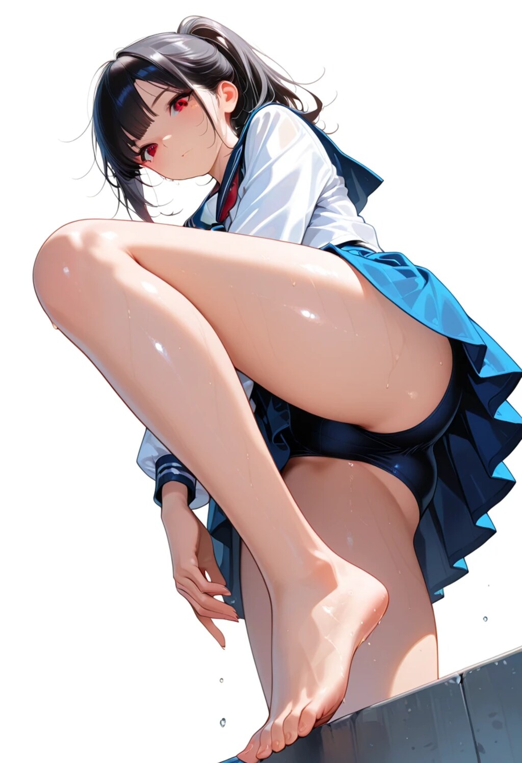 ふくらはぎとセーラー服