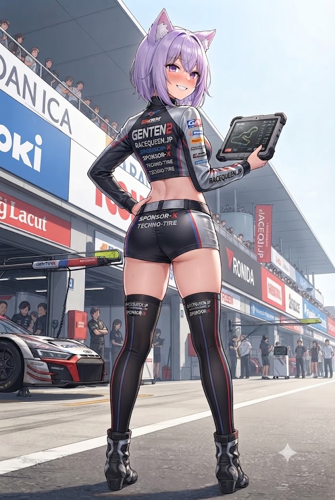 後姿が可愛格好いいレースアンバサダーのシス