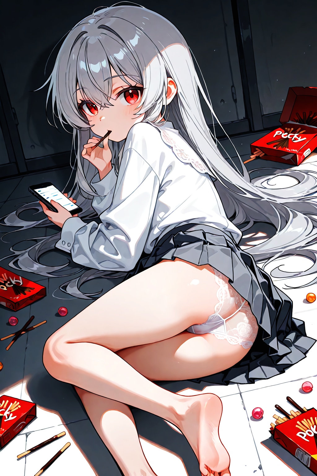 銀髪少女の甘い秘密