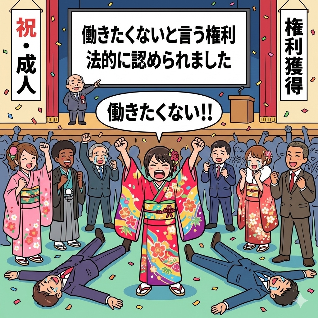 「とある成人式に全世界から参加希望者が殺到。なにがあった？」 | の人気AIイラスト・グラビア