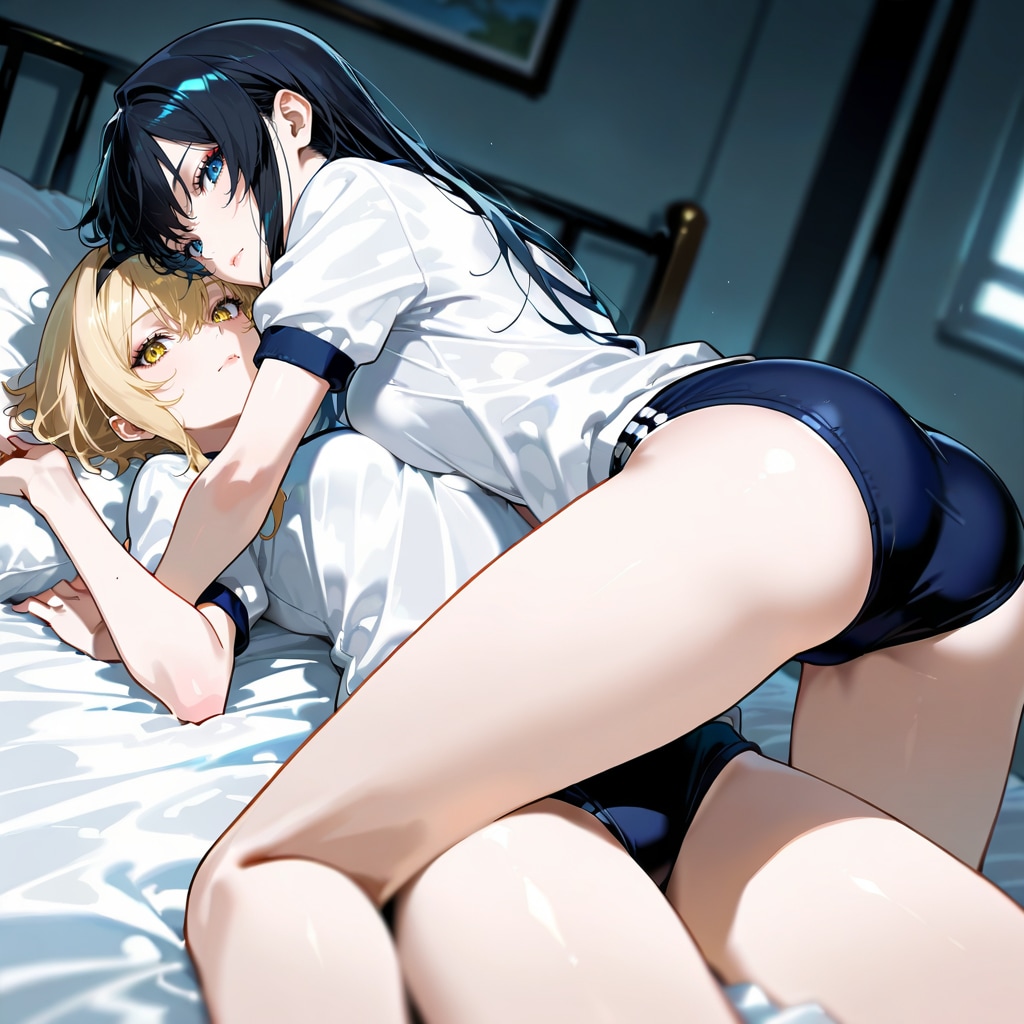 体操服の２人