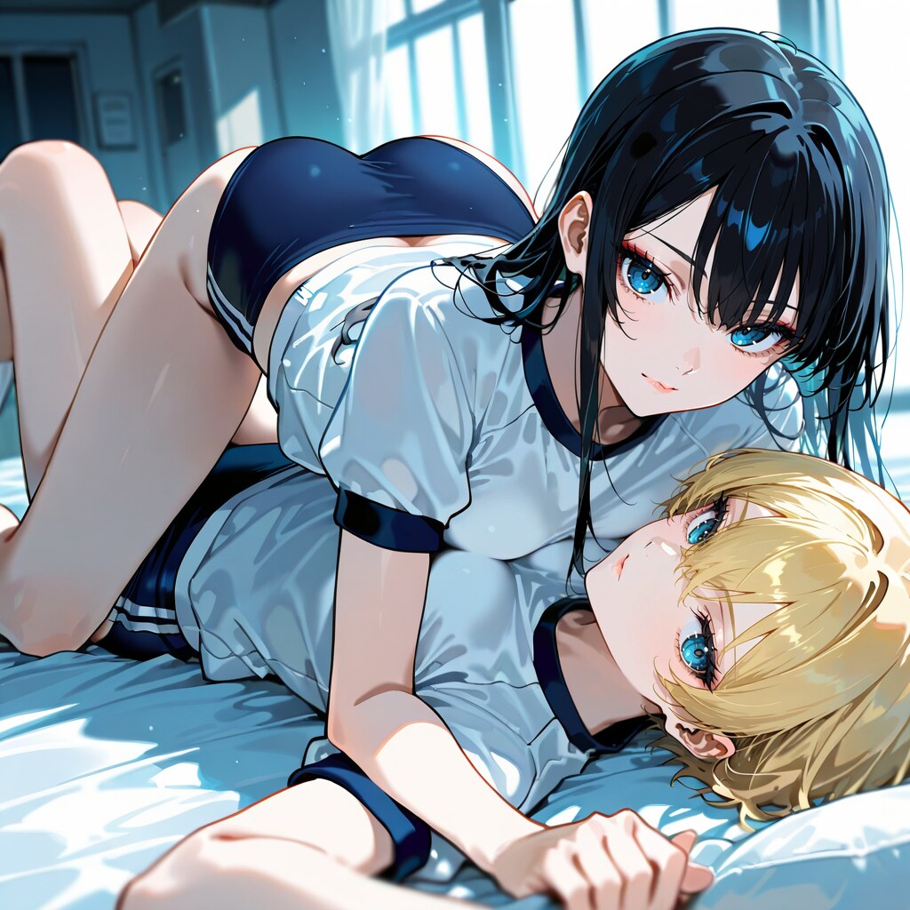 体操服の２人