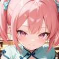 チャイナドレス娘と💖（３枚あるよ） 3枚目