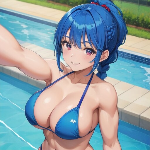 筋肉質の女の子