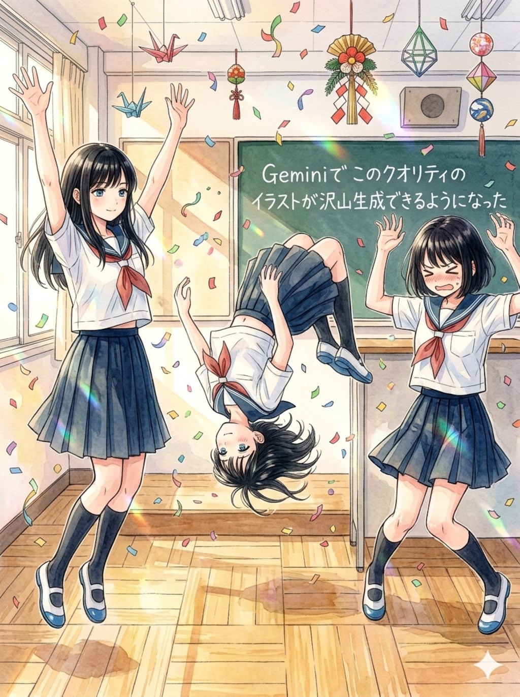 Geminiでこのクオリティのイラストが沢山生成できるようになった