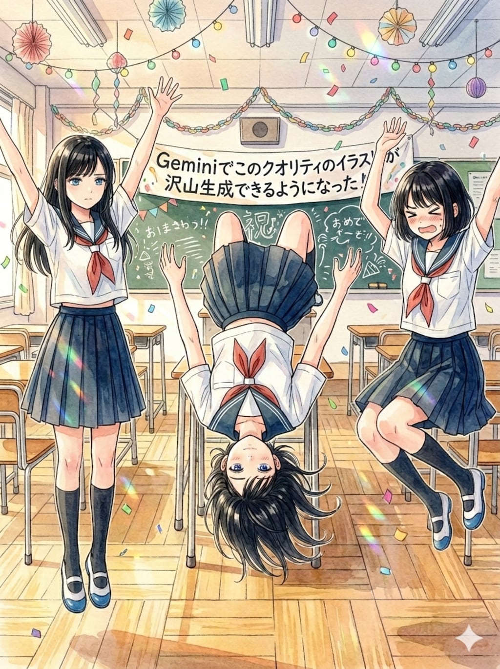 Geminiでこのクオリティのイラストが沢山生成できるようになった