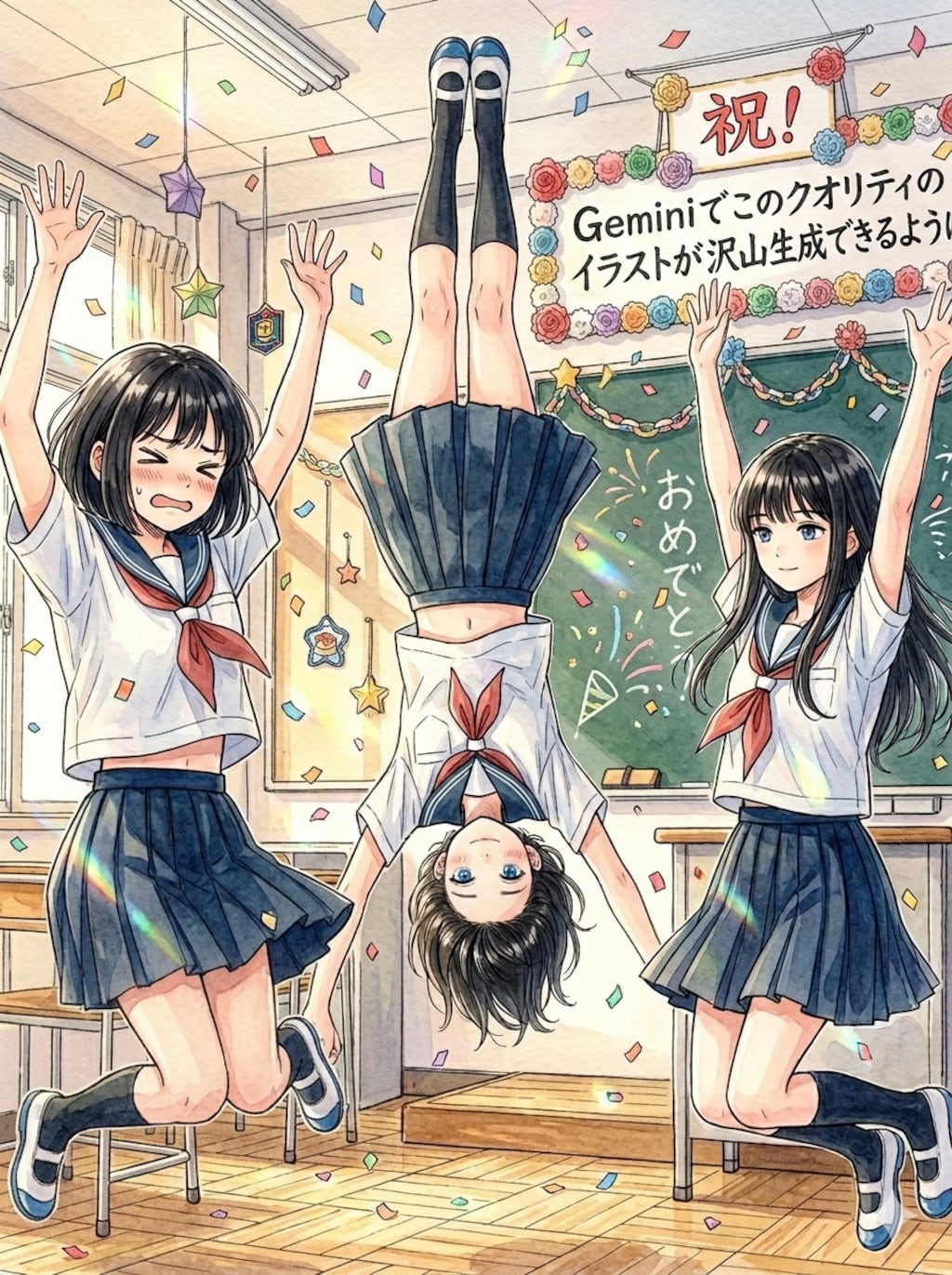 Geminiでこのクオリティのイラストが沢山生成できるようになった