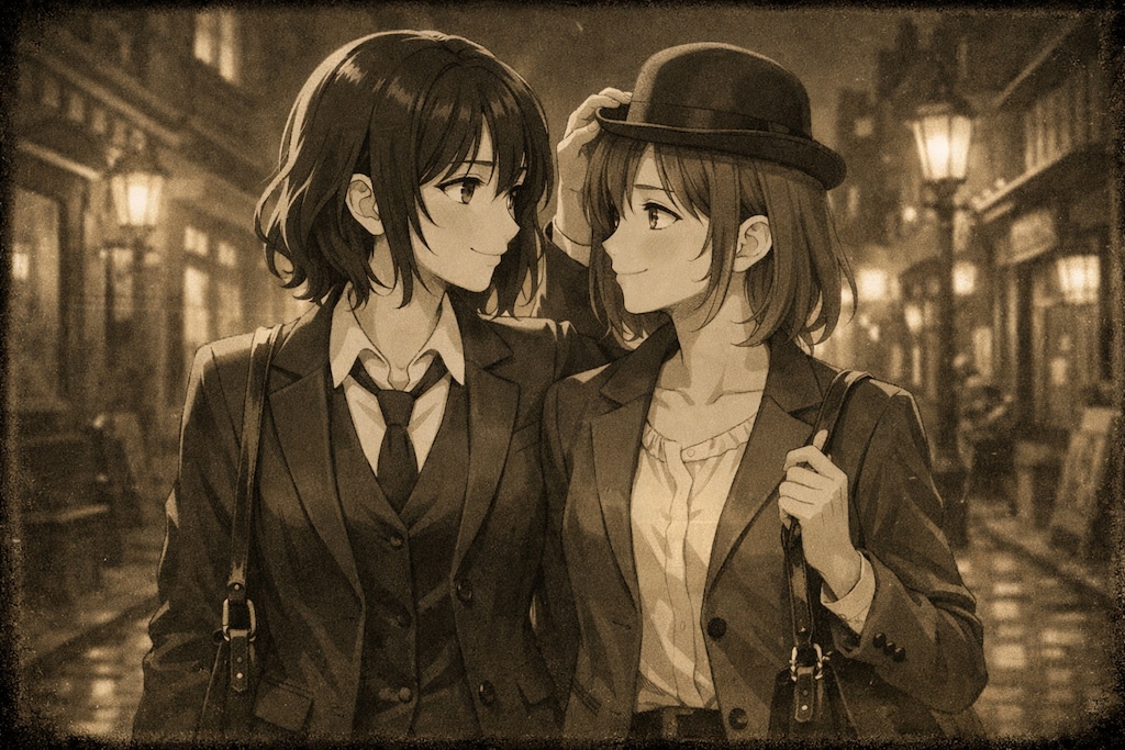 後ろの手は誰の手⁉️（チャップリンデー　03）