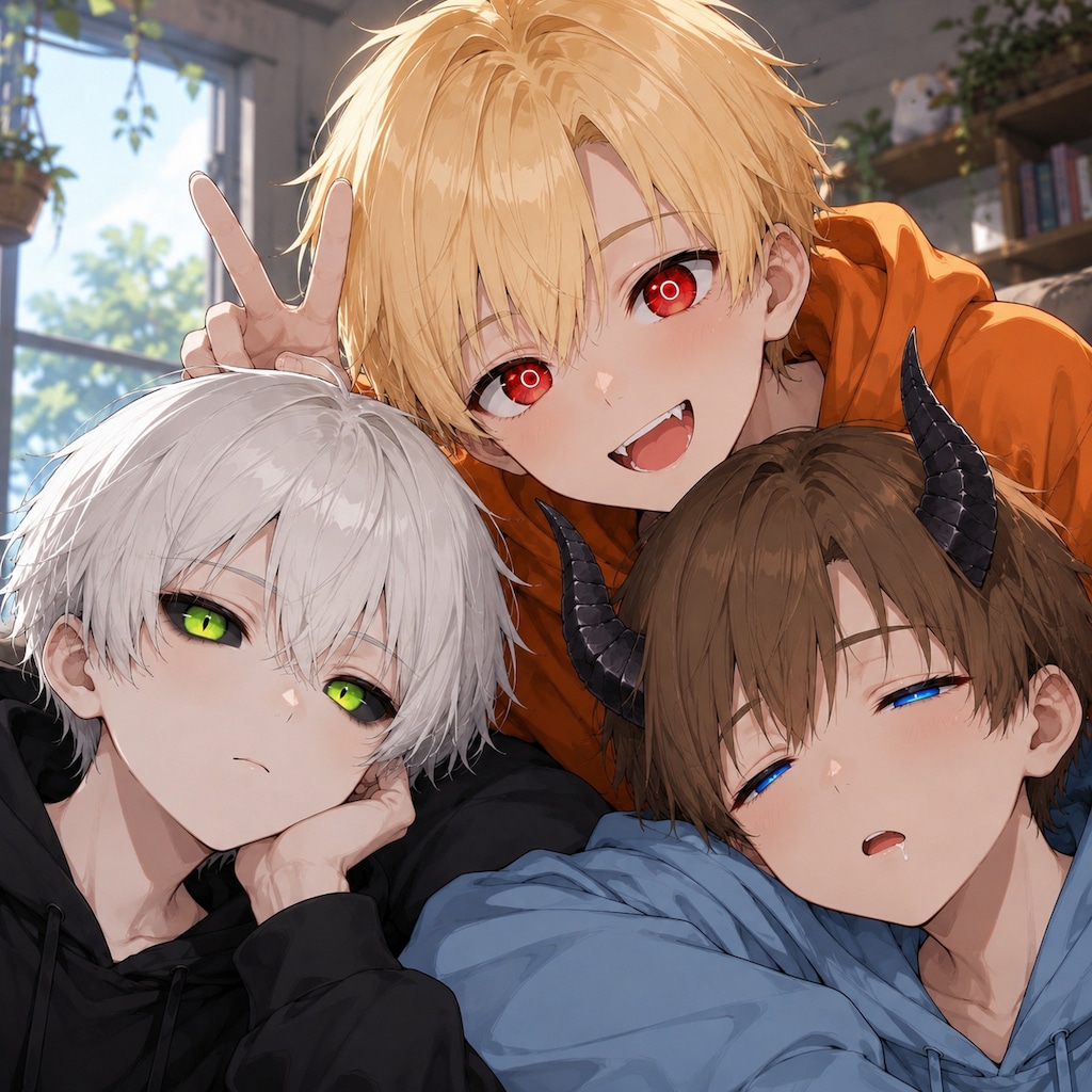 仲良しな少年