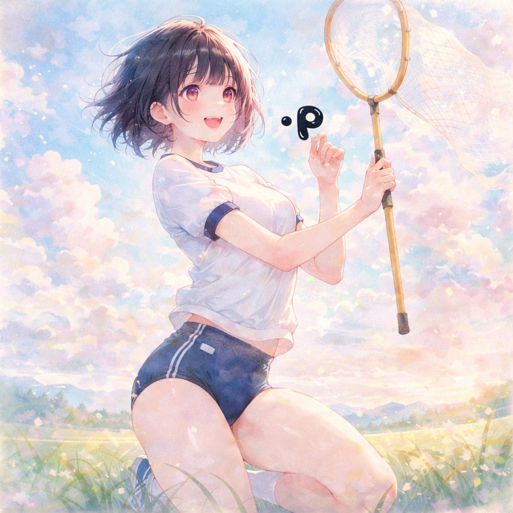 「・P」を追いかけて ~ 黒髪ボブのブルマ娘８６ ~