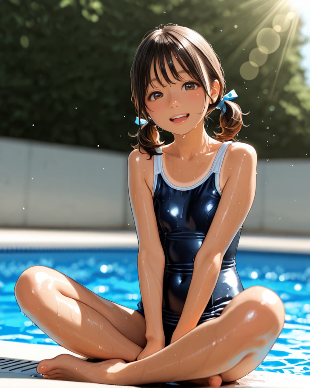 スク水日焼け少女