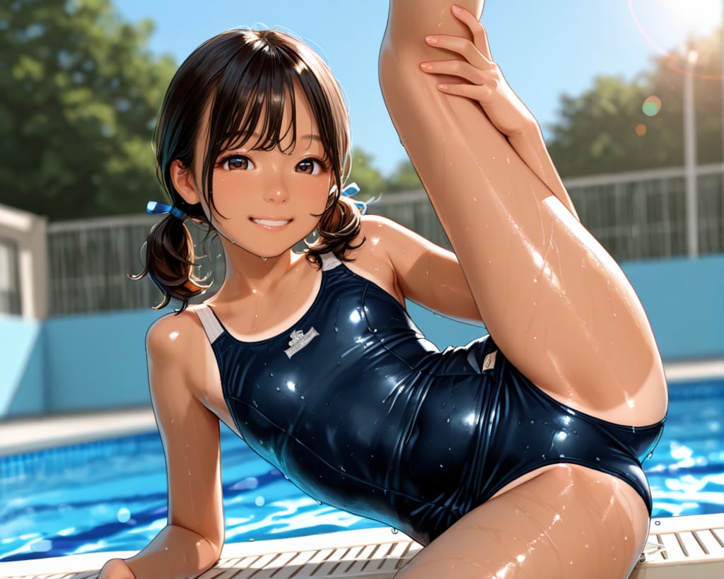 スク水日焼け少女
