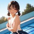 スク水日焼け少女 9枚目